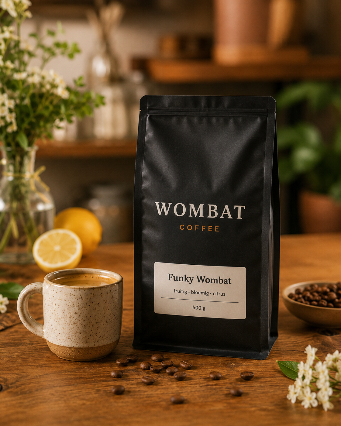 Funky Wombat-koffie van 500 gram